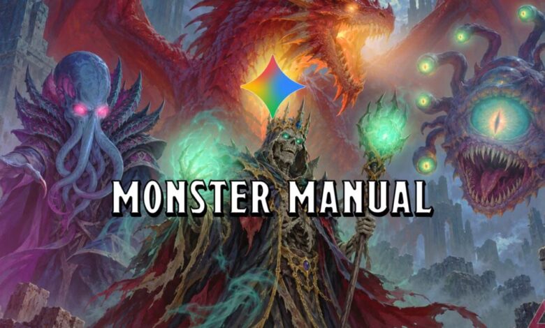 لقد قمت بإنشاء دليل Monster رقمي في Google Canvas لاسترجاع تقاليد D&D على الفور