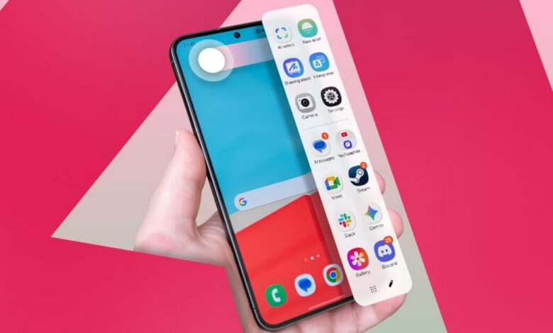 لقد قمت بنقل جميع تطبيقاتي المفضلة إلى Samsung Edge Panel لتنظيف شاشتي الرئيسية