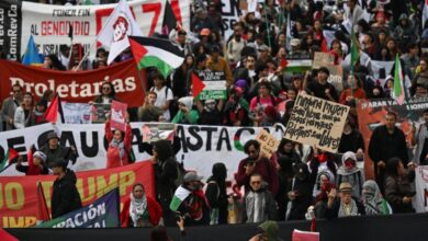متظاهرون في كولومبيا يتظاهرون ضد العلاقات مع إسرائيل | أخبار