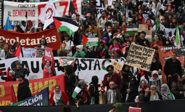 متظاهرون في كولومبيا يتظاهرون ضد العلاقات مع إسرائيل | أخبار