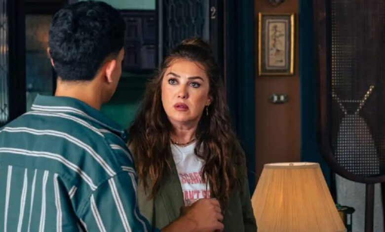 مسلسل خمسين خمسين الحلقة الـ9.. ظهور شهيرة يفاجئ كندة علوش في مكتب المحاماة