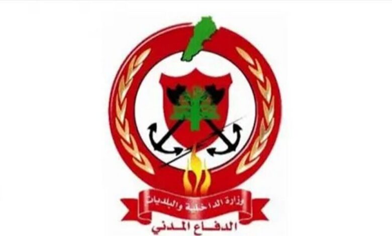 مهمّات الدفاع المدني في الـ 24 ساعة الماضية