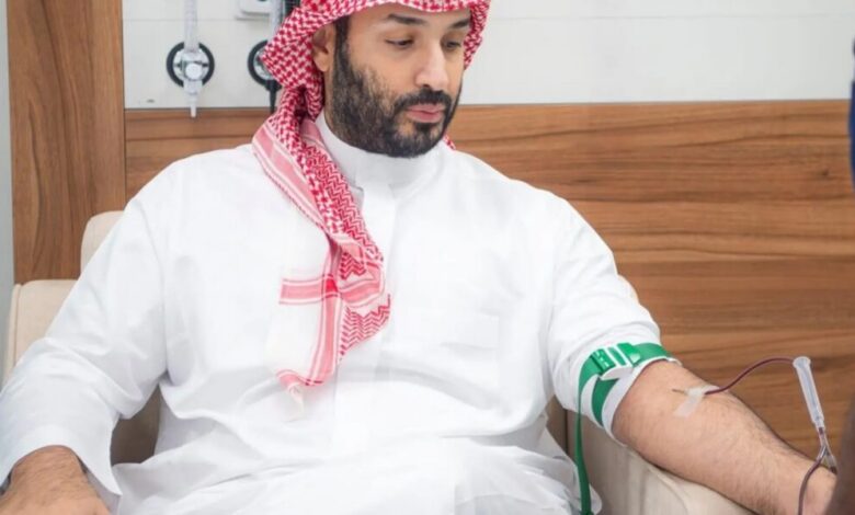 ولي العهد السعودي يتبرع بالدم ويطلق الحملة الوطنية السنوية للتبرع بالدّم لعام 2026
